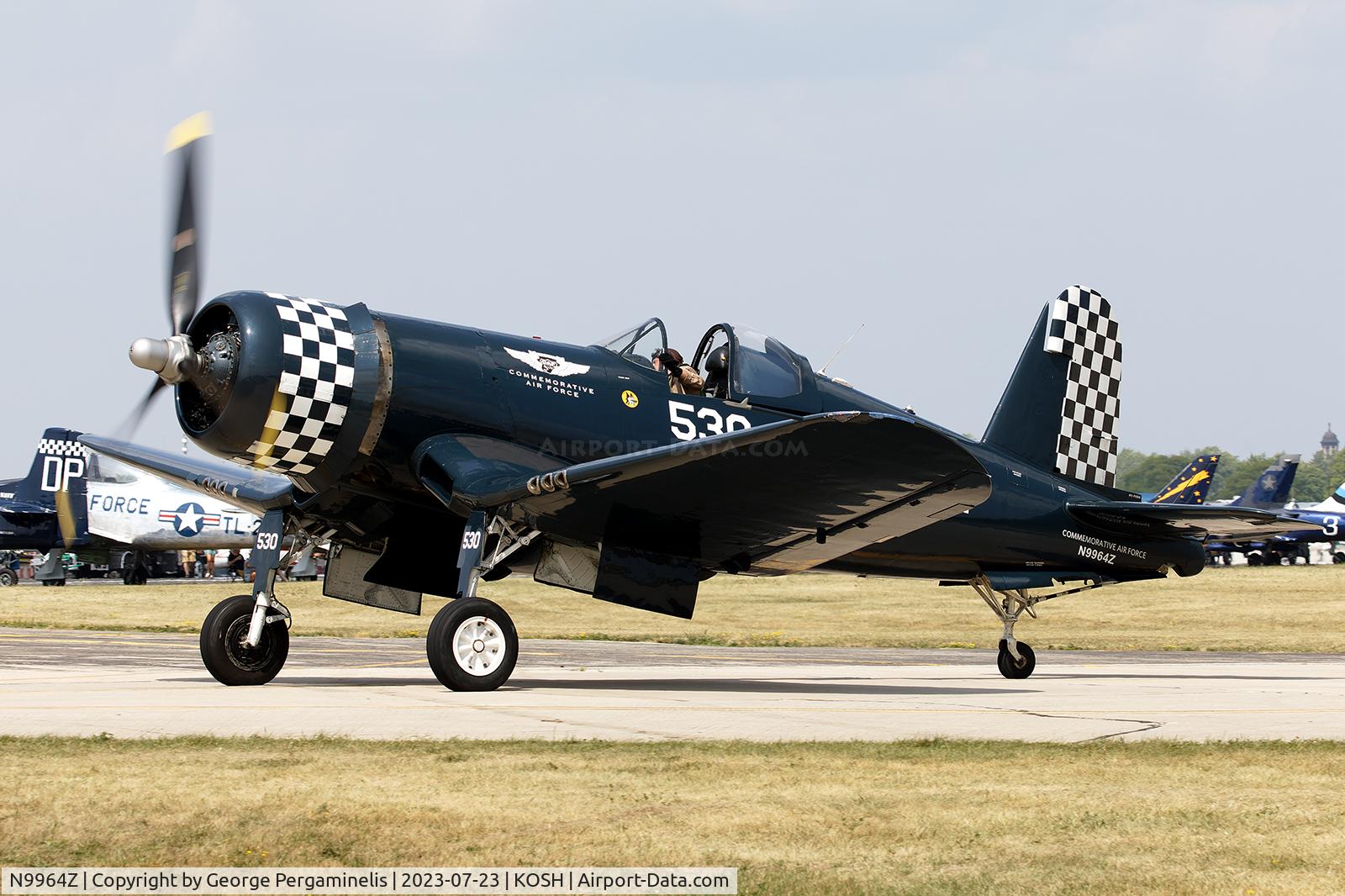 N9964Z, 1943 Goodyear FG-1D Corsair C/N 3729, Oshkosh 2023.