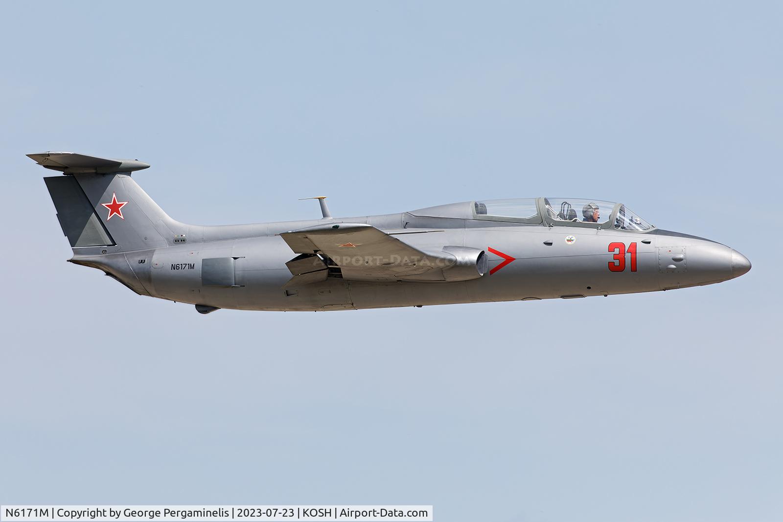 N6171M, 1966 Aero L-29 Delfin C/N 691942, Oshkosh 2023.