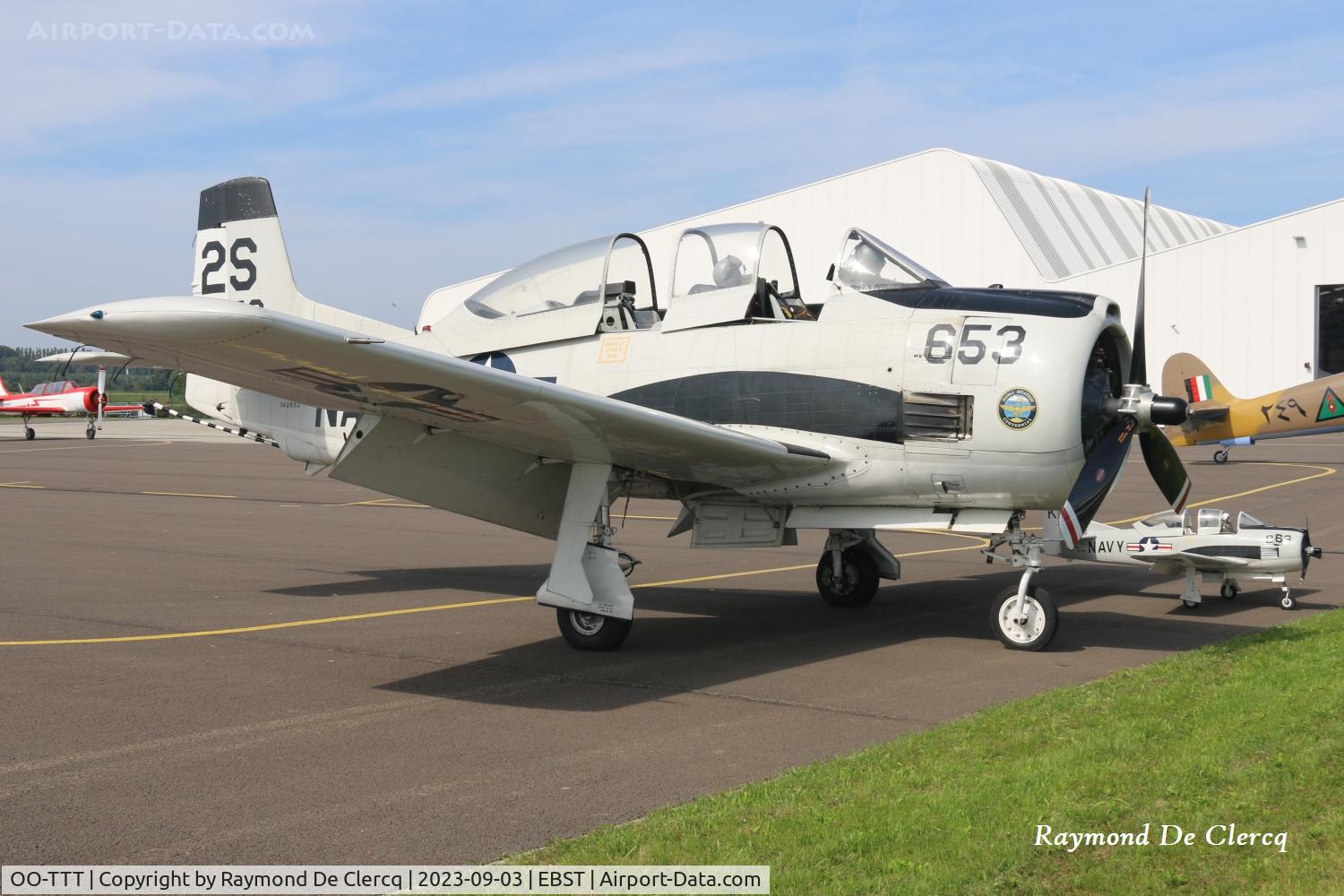 OO-TTT, 1957 North American T-28C Trojan Trojan C/N 226-230, At Brustem.