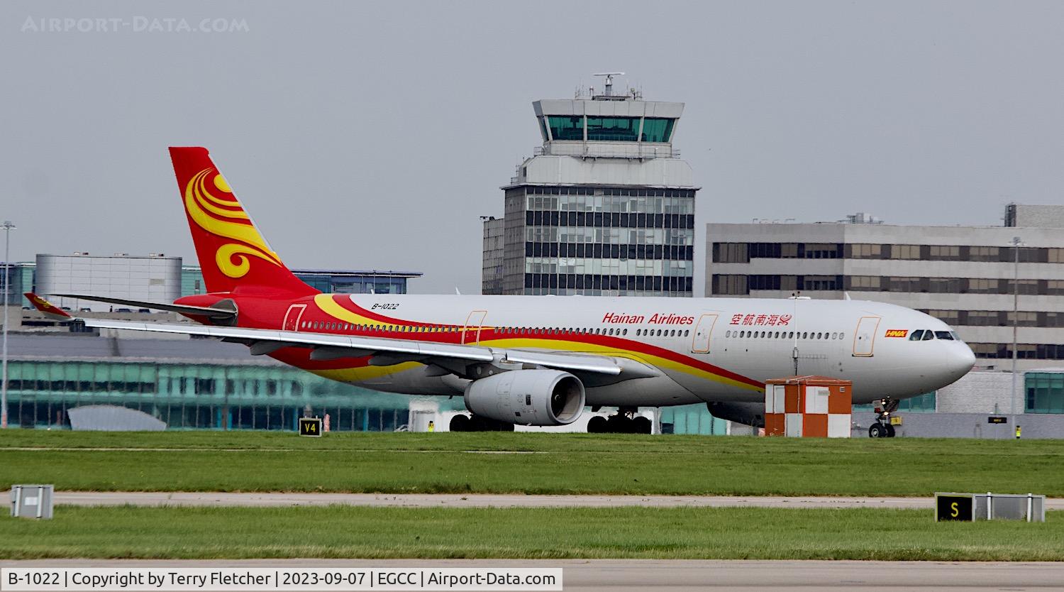 B-1022, 2017 Airbus A330-343 C/N 1827, At Manchester Airport