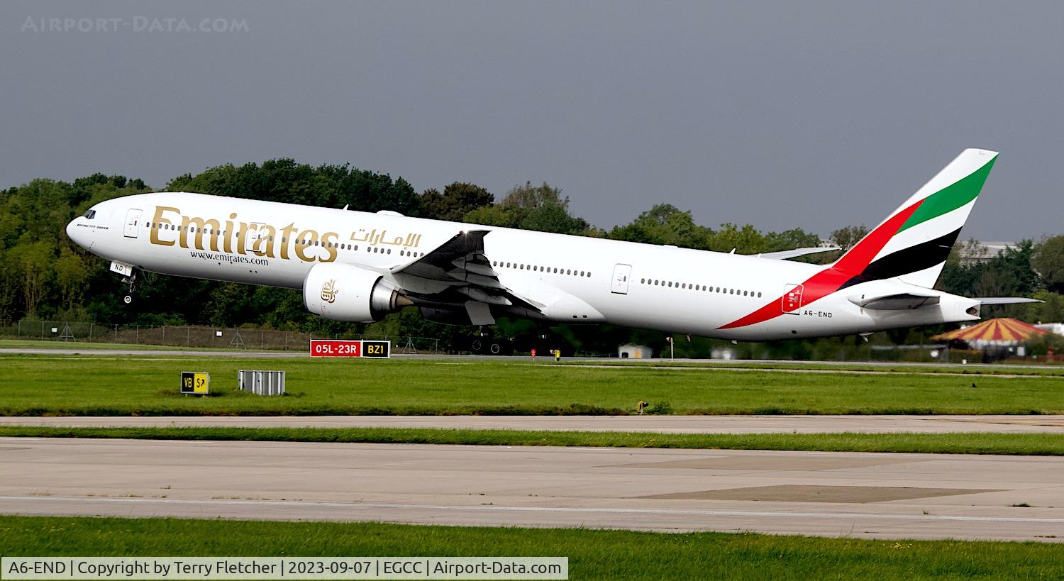 A6-END, 2012 Boeing 777-31H/ER C/N 41084, At Manchester Airport