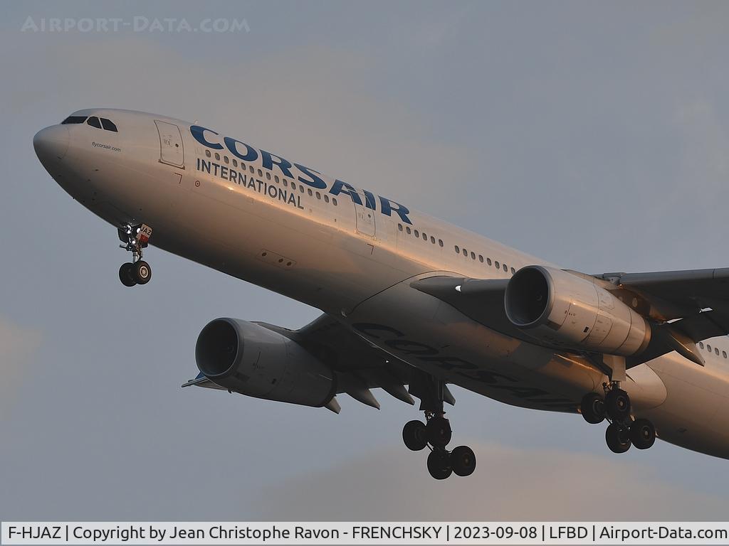 F-HJAZ, 2009 Airbus A330-343 C/N 1077, Charter rugby, Cardiff (CWL)	Bordeaux (BOD)	SS811