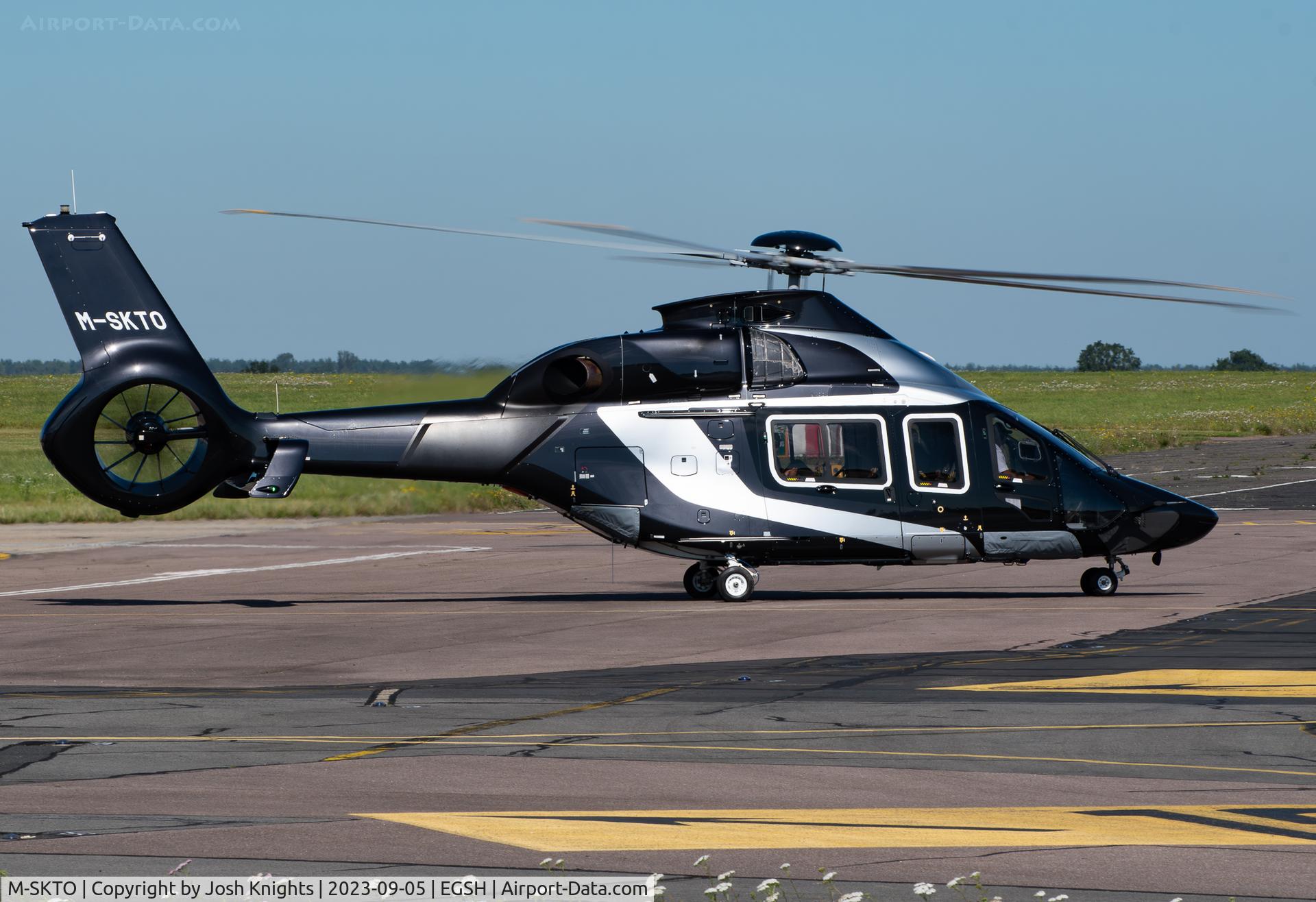 M-SKTO, 2018 Airbus Helicopters H160B C/N 1023, Departing Norwich For Schipol.