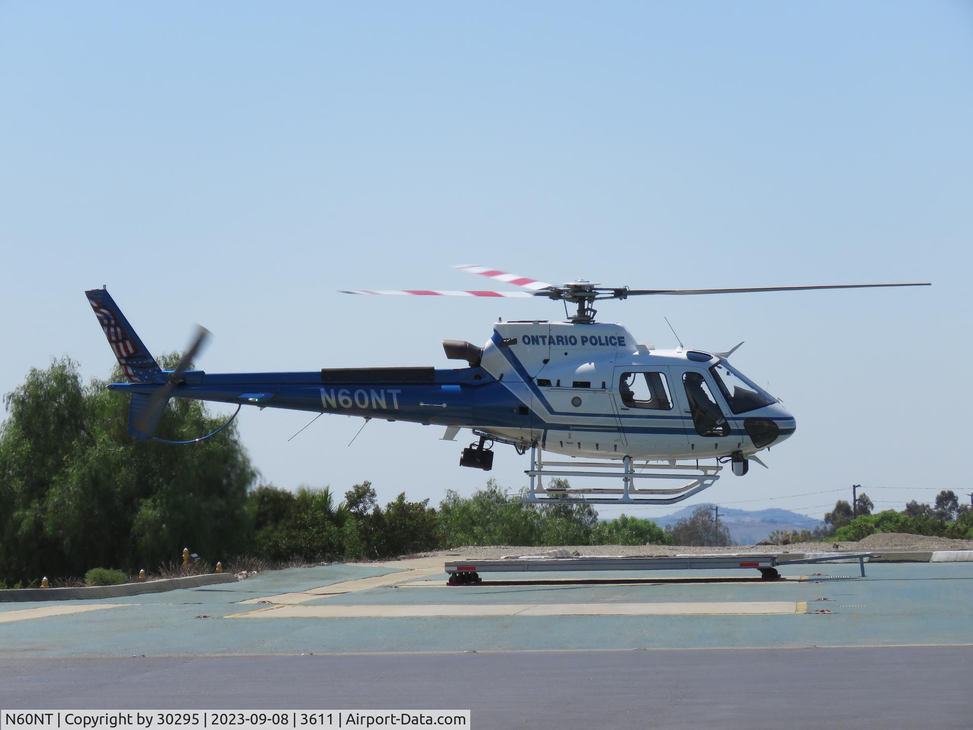 N60NT, 2017 Airbus Helicopters AS-350B-3 Ecureuil C/N 8466, Lifting off dolly