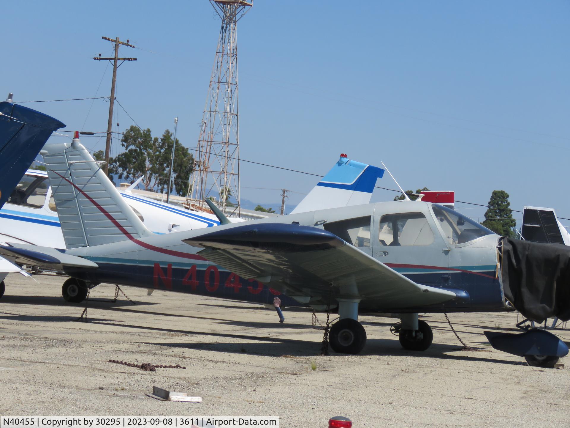 N40455, 1966 Piper PA-28-235 C/N 28-10785, Being worked on