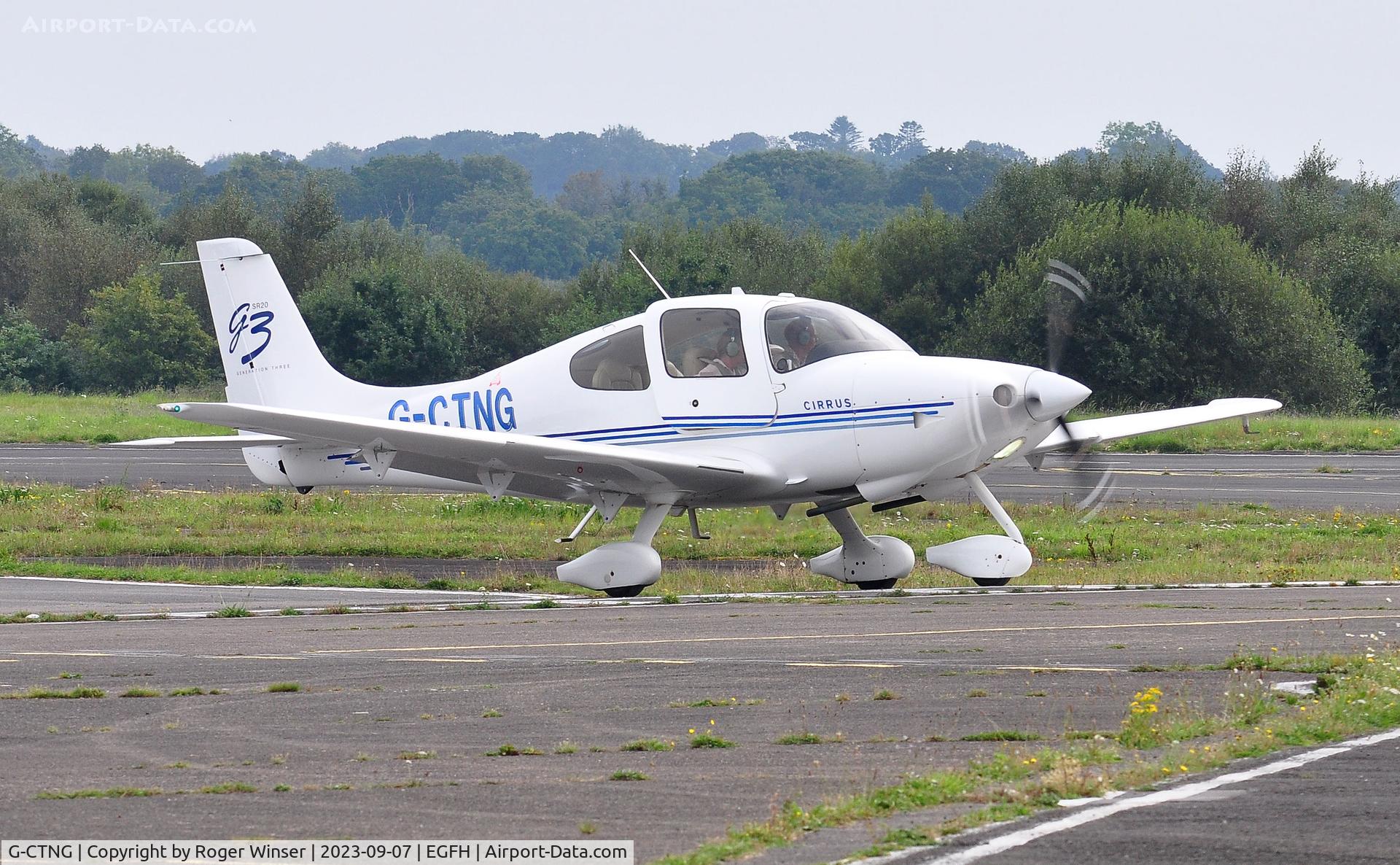 G-CTNG, 2008 Cirrus SR20 C/N 2012, Visiting SR20.