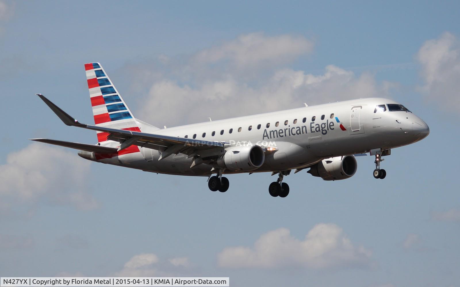 N427YX, 2014 Embraer 175LR (ERJ-170-200LR) C/N 17000402, ENY E175 zx TLH-MIA