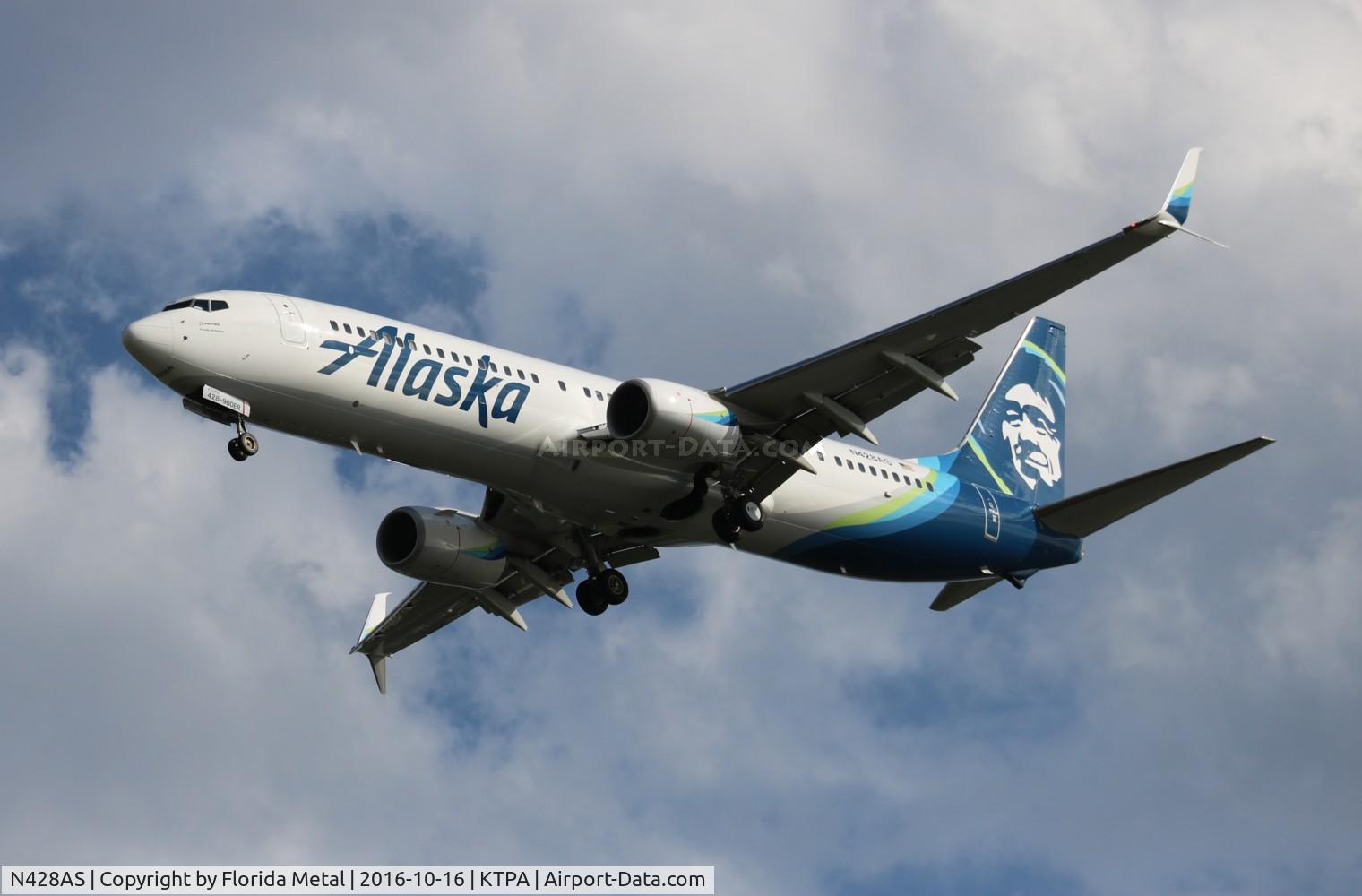 N428AS, 2016 Boeing 737-990/ER C/N 36353, ASA 739 zx SEA-TPA