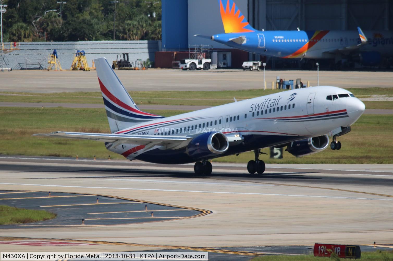 N430XA, 1991 Boeing 737-484 C/N 25430, SWQ 734 zx TPA-HAV