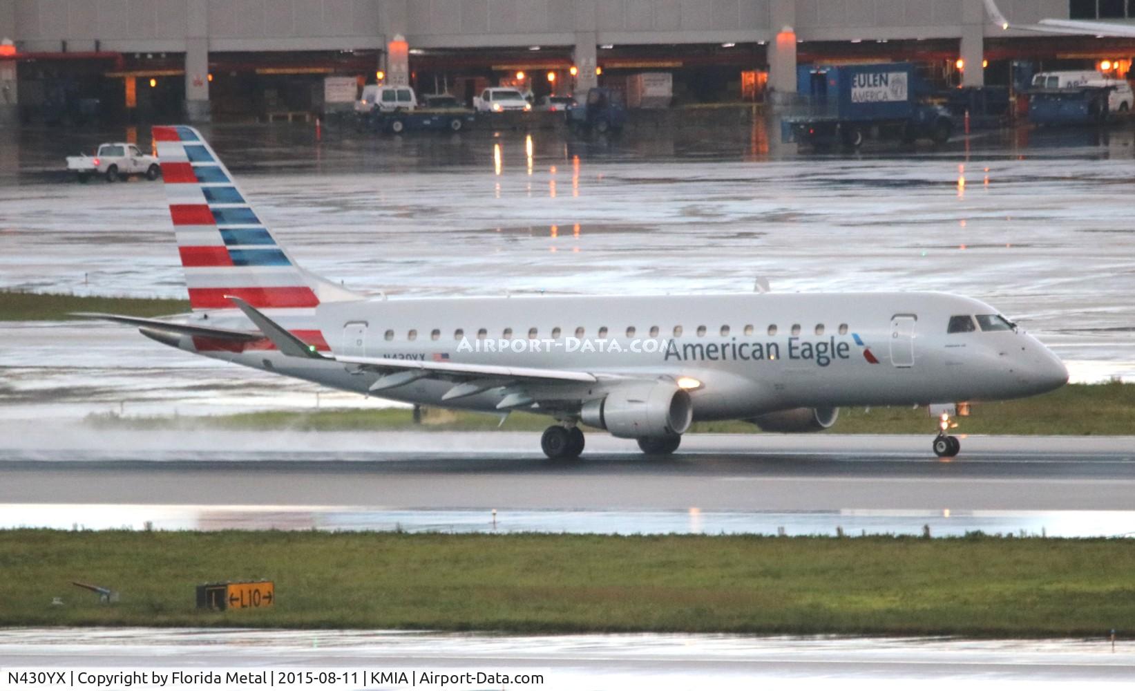 N430YX, 2014 Embraer 175LR (ERJ-170-200LR) C/N 17000409, ENY E175 zx MIA-GNV