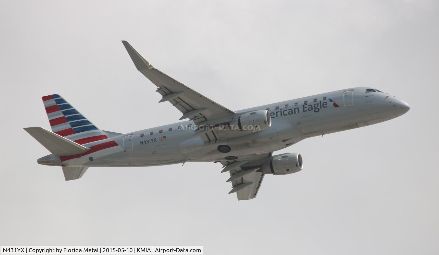 N431YX, 2014 Embraer 175LR (ERJ-170-200LR) C/N 17000413, ENY E175 zx MIA-TLH