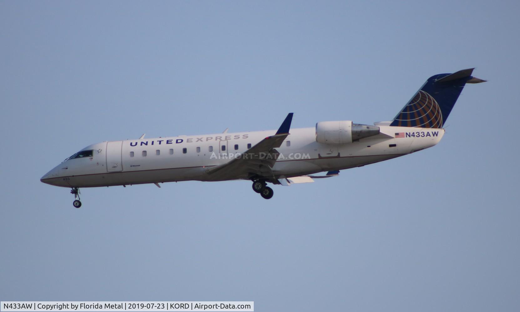 N433AW, 1999 Canadair CRJ-200LR (CL-600-2B19) C/N 7289, AWI/UE CRJ2 zx FNT-ORD