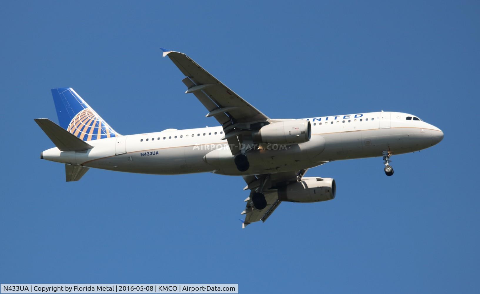 N433UA, 1996 Airbus A320-232 C/N 589, UAL A320 zx IAD-MCO