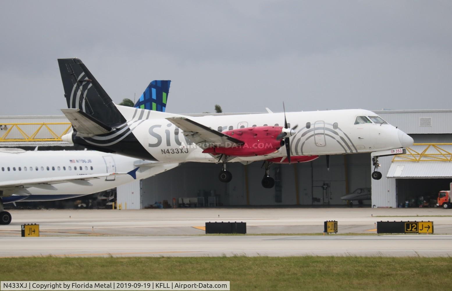 N433XJ, 1997 Saab 340B C/N 340B-433, SIL S340 zx MHH-FLL