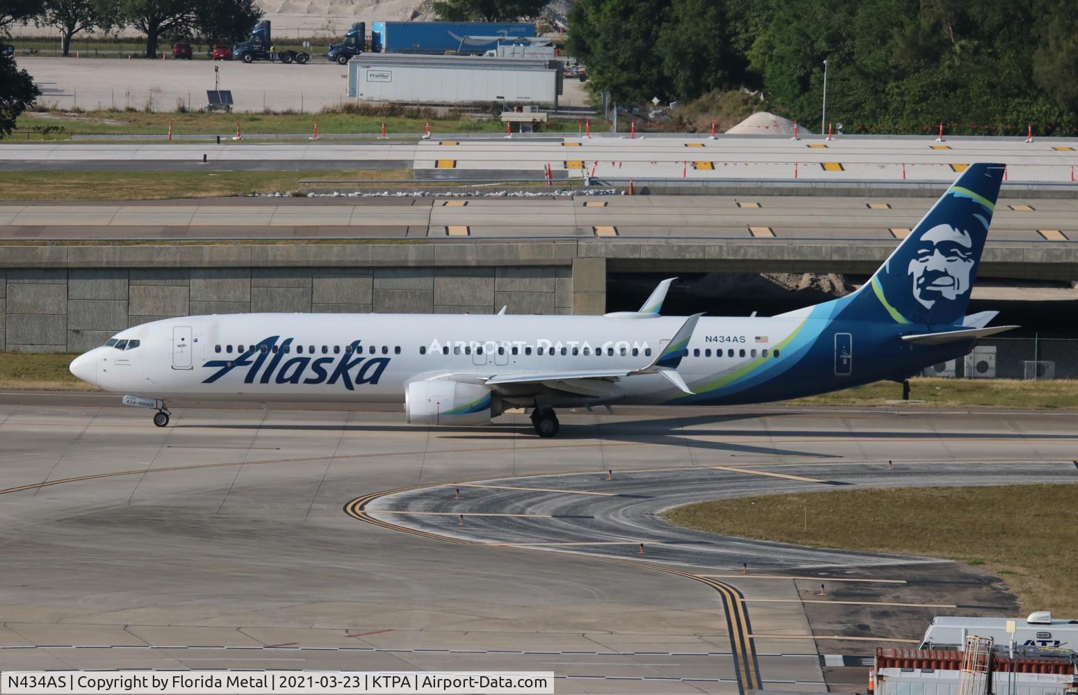 N434AS, 2016 Boeing 737-990/ER C/N 61620, ASA 739 zx SEA-TPA