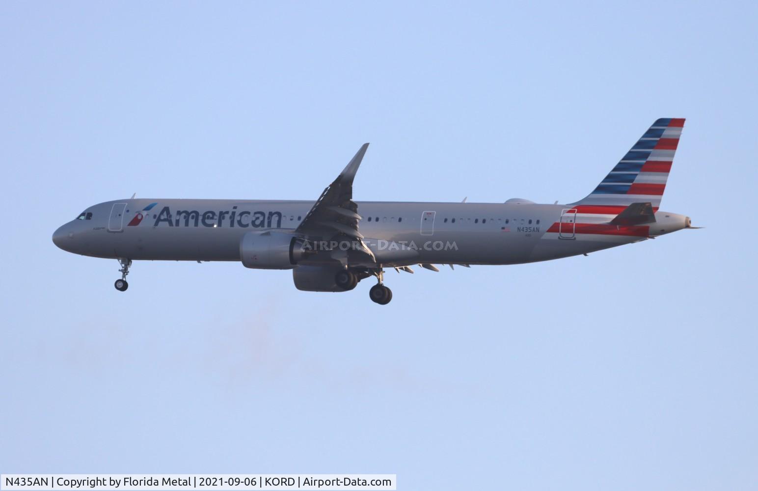 N435AN, 2021 Airbus A321-253NX C/N 10566, AAL A321N zx DFW-ORD