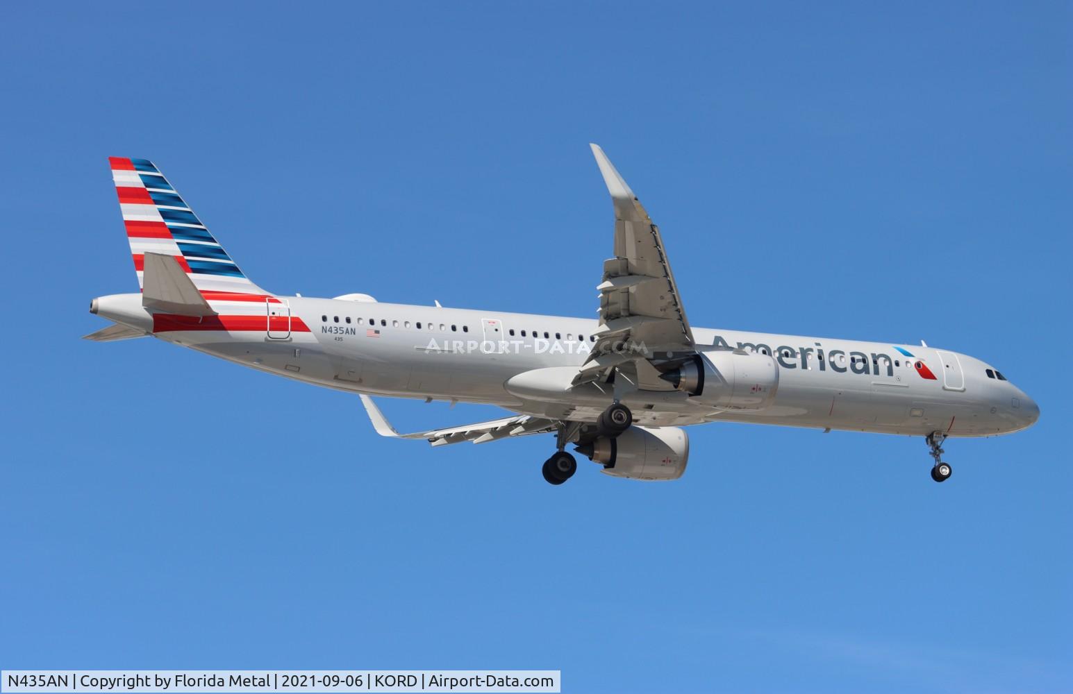N435AN, 2021 Airbus A321-253NX C/N 10566, AAL A321N zx DFW-ORD