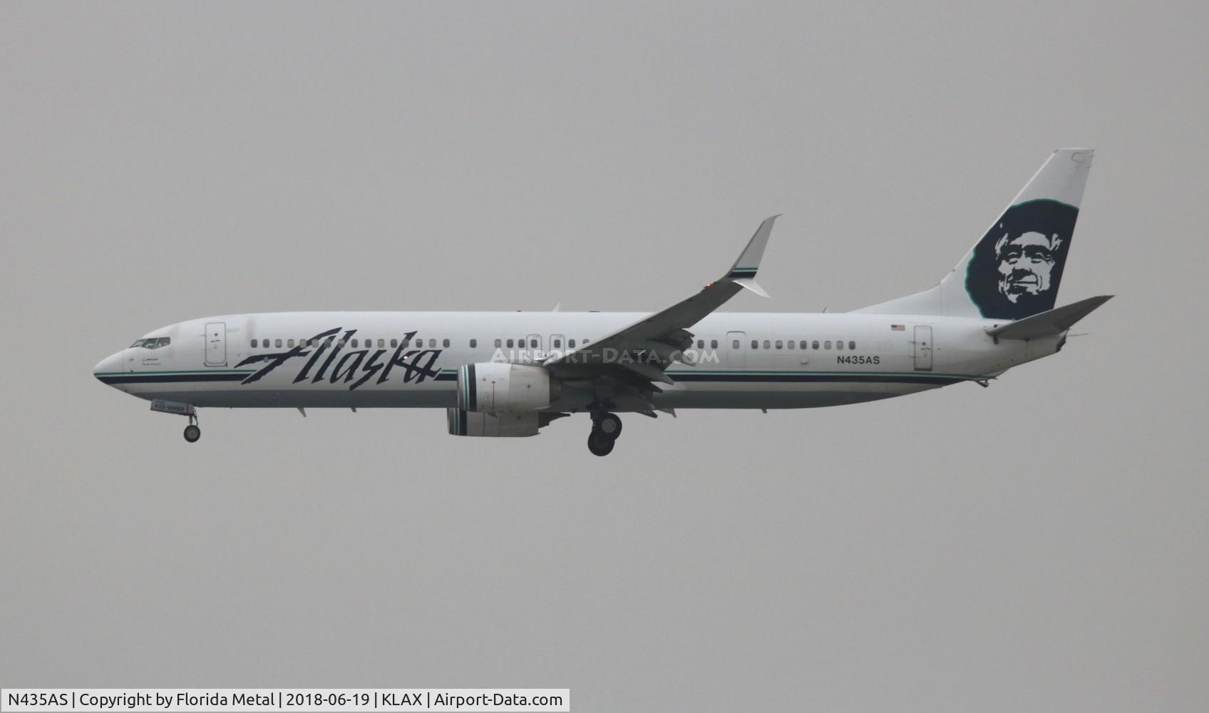 N435AS, 2013 Boeing 737-990/ER C/N 43292, ASA 739 zx PDX-KLAX