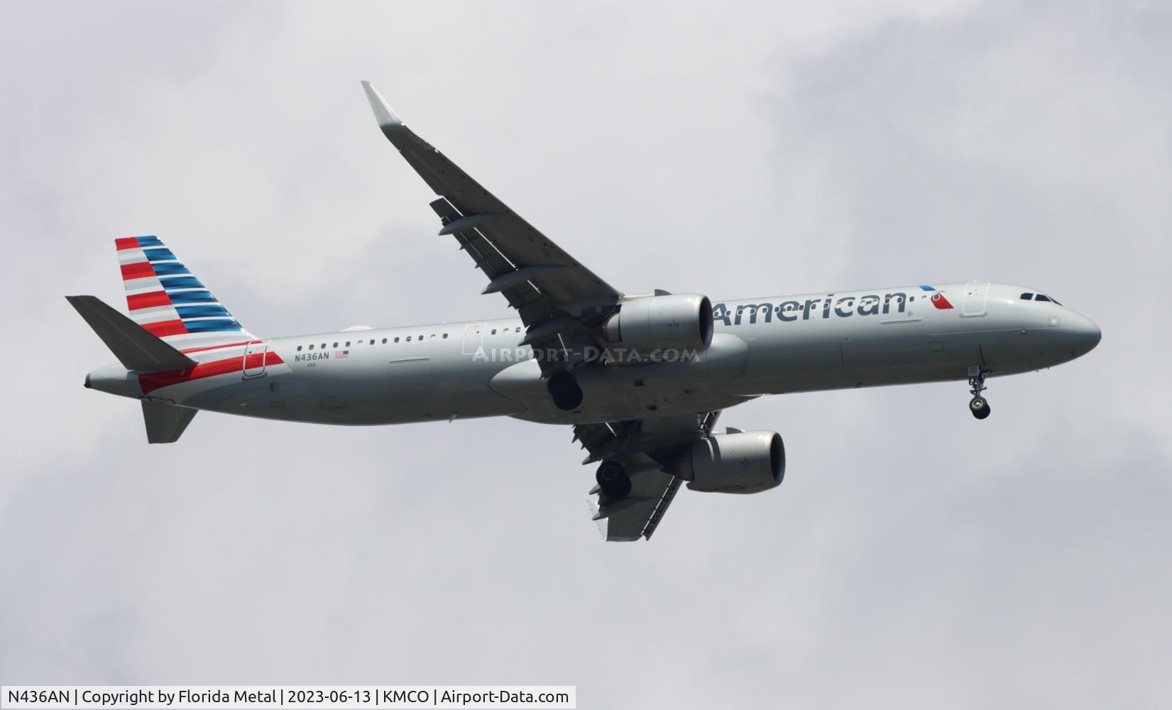 N436AN, Airbus A321-253NX C/N 10564, AAL A321N zx MIA-MCO