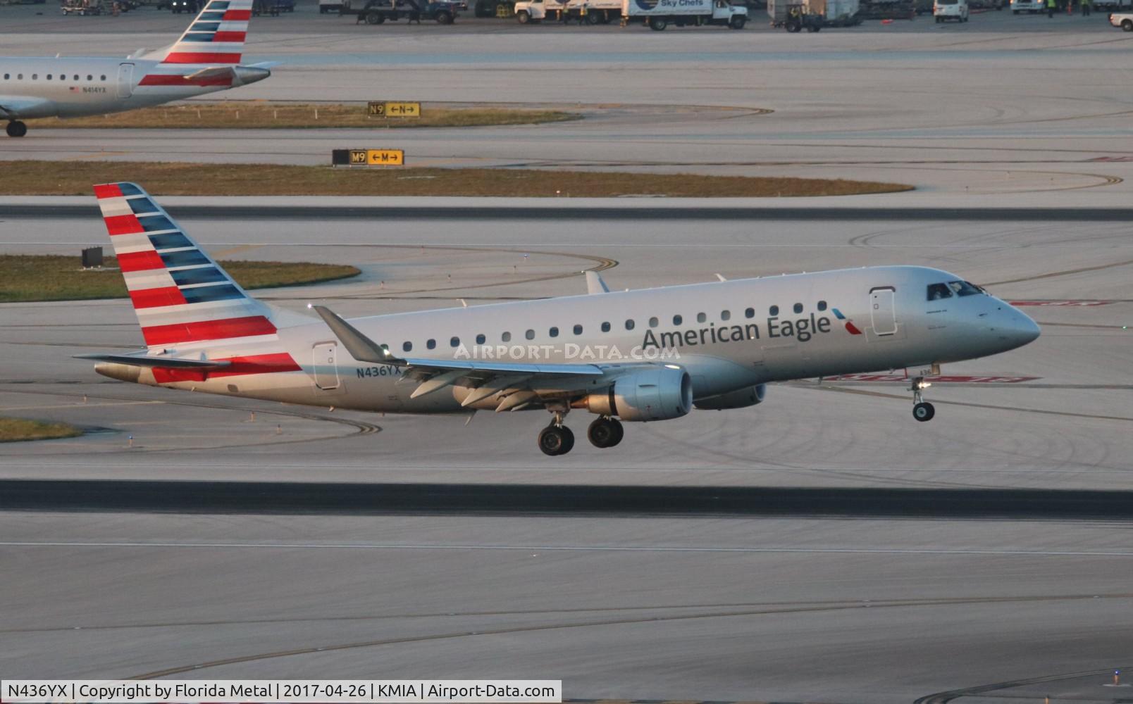 N436YX, 2014 Embraer 175LR (ERJ-170-200LR) C/N 17000424, ENY E175 zx RDU-MIA