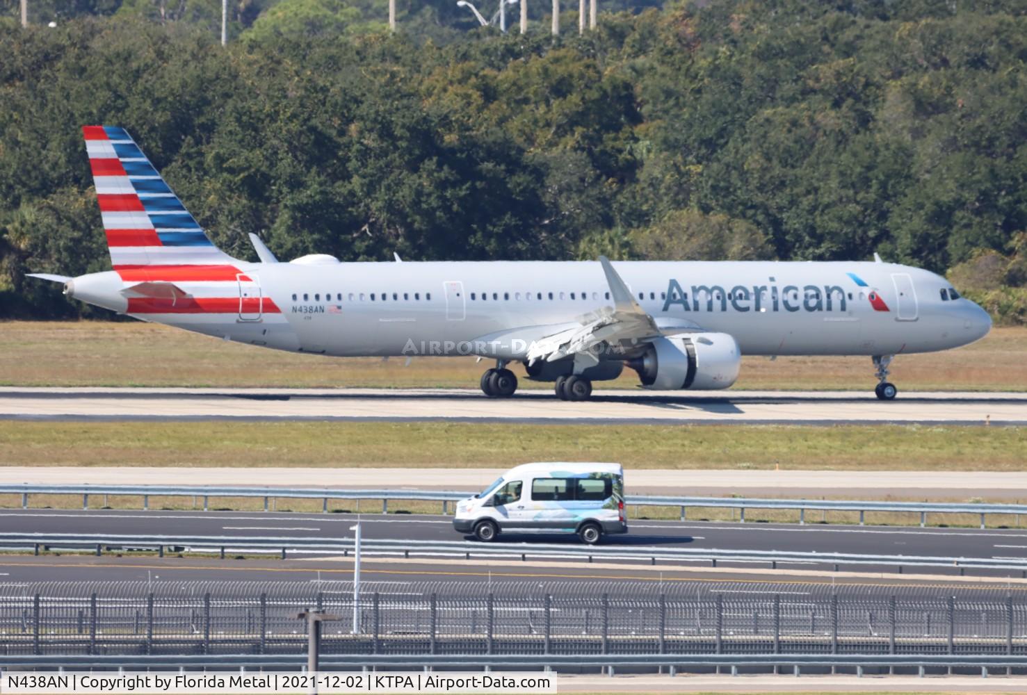 N438AN, 2021 Airbus A321-253NX C/N 10641, AAL A321N zx MIA-TPA