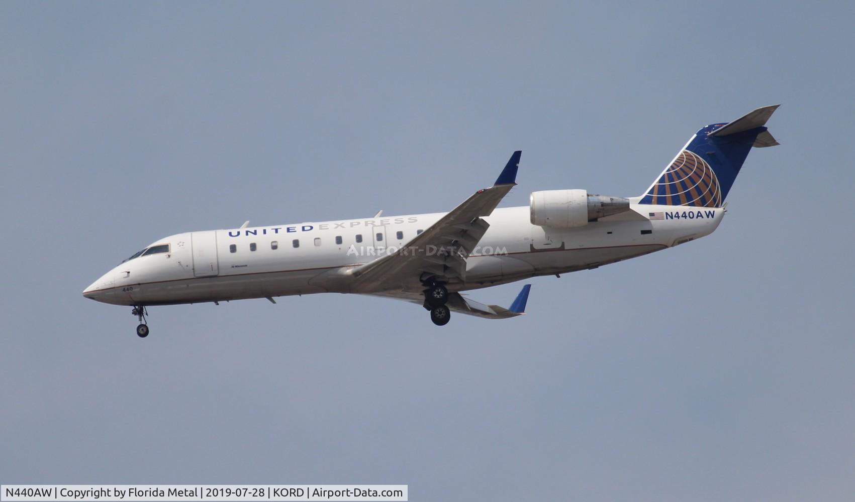 N440AW, 2003 Bombardier CRJ-200LR (CL-600-2B19) C/N 7766, AWI/UE CRJ2 zx FWA-ORD