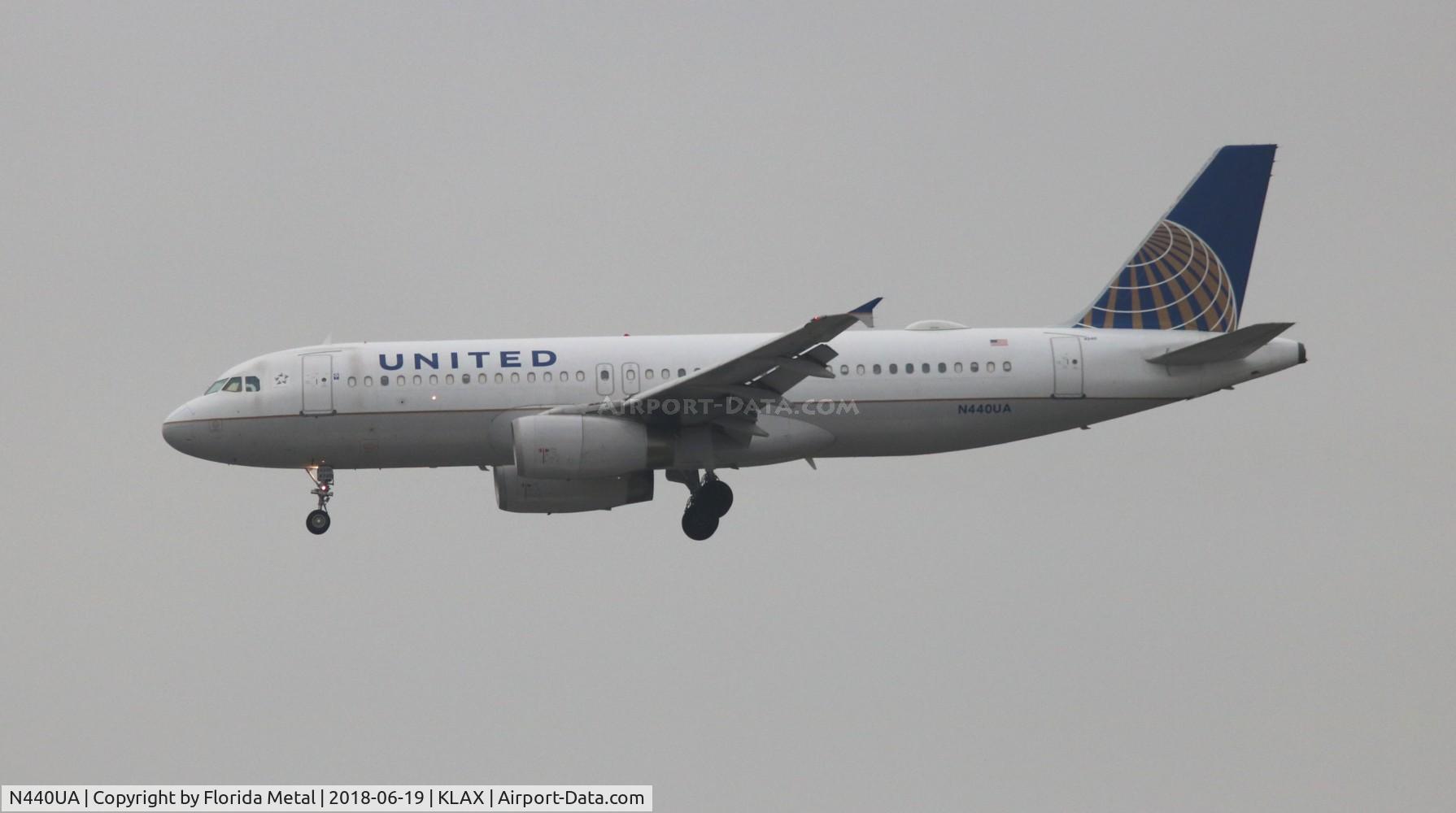N440UA, 1997 Airbus A320-232 C/N 702, UAL A320 zx SFO-KLAX