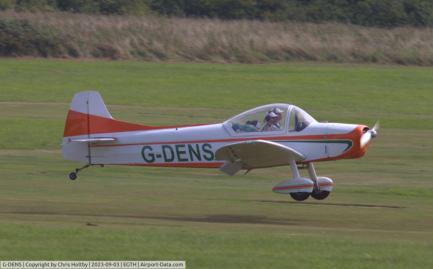 G-DENS, 1963 Binder CP-301S Smaragd C/N 121, 1963 Smaragd landing at Old Warden for the Vintage Airshow.