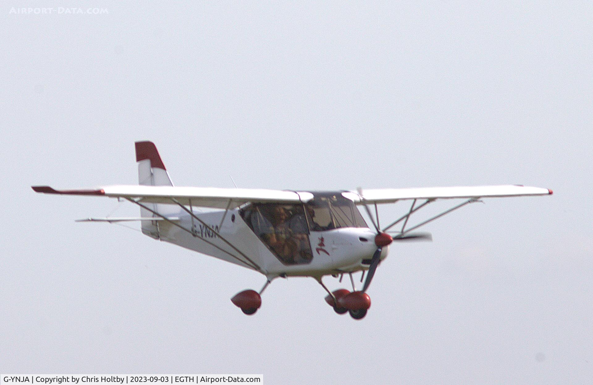 G-YNJA, 2020 Flylight Skyranger Nynja LS 912S C/N BMAA/HB/724, Coming into land at Old Warden for the Vintage Airshow