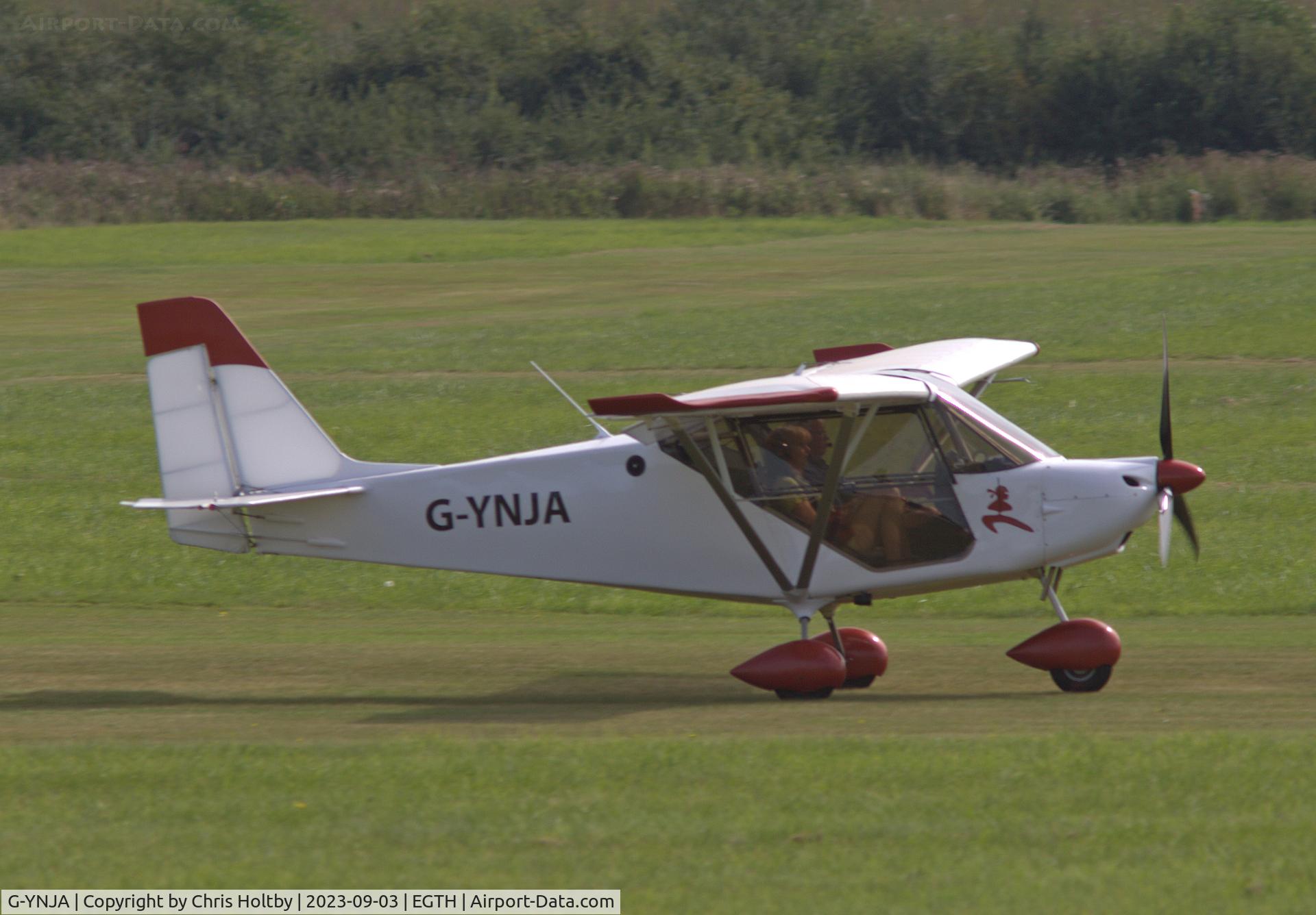 G-YNJA, 2020 Flylight Skyranger Nynja LS 912S C/N BMAA/HB/724, Touching down at Old Warden for the Vintage Airshow.