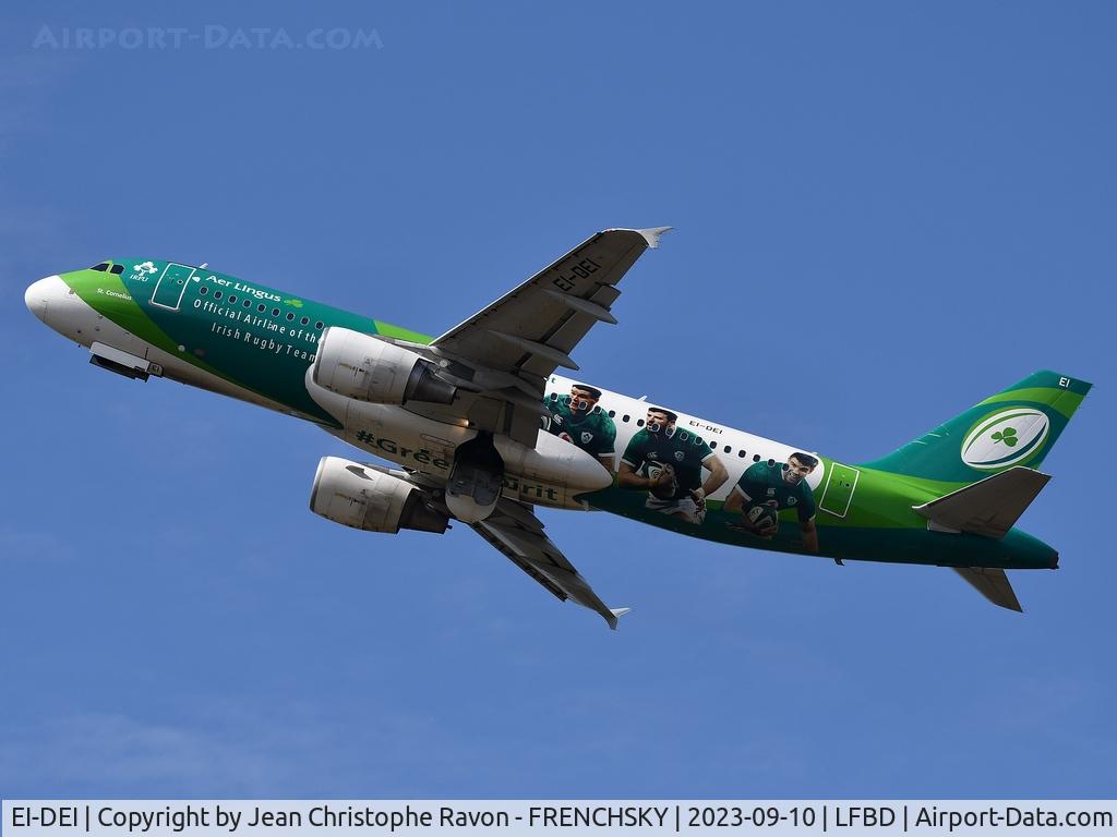 EI-DEI, 2005 Airbus A320-214 C/N 2374, Bordeaux (BOD)	Dublin (DUB)	EI2509  charter rugby