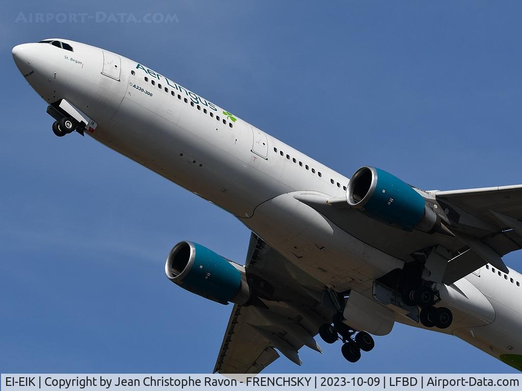 EI-EIK, 2006 Airbus A330-302 C/N 789, charter rugby Bordeaux (BOD)	Dublin (DUB)	EI2507