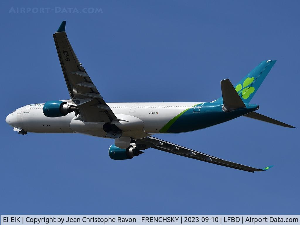 EI-EIK, 2006 Airbus A330-302 C/N 789, charter rugby Bordeaux (BOD) Dublin (DUB) EI2507