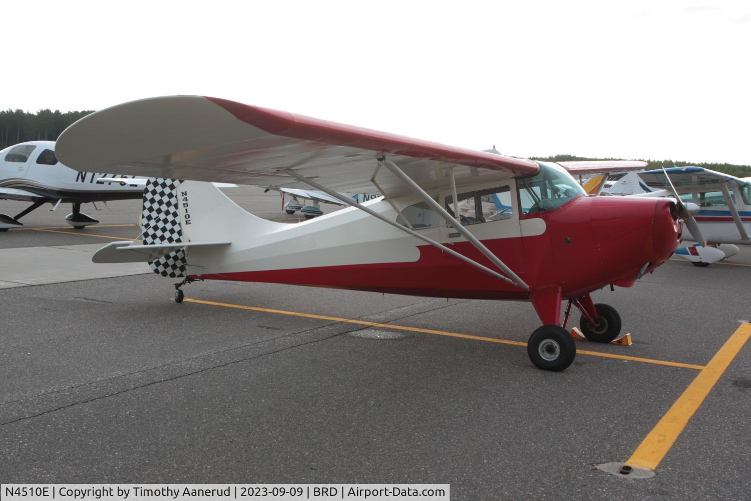N4510E, 1948 Aeronca 11CC Super Chief C/N 11CC-235, 1948 Aeronca 11CC, c/n: 11CC-235. EAA Chapter 1610 Grass is a Gas Poker Run