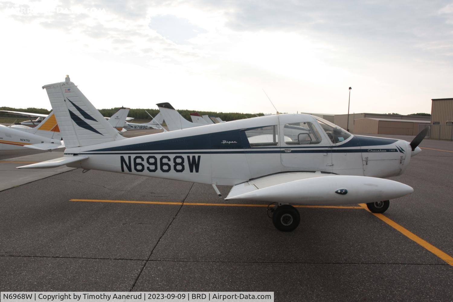N6968W, 1965 Piper PA-28-140 C/N 28-21165, 1965 Piper PA-28-140, c/n: 28-21165