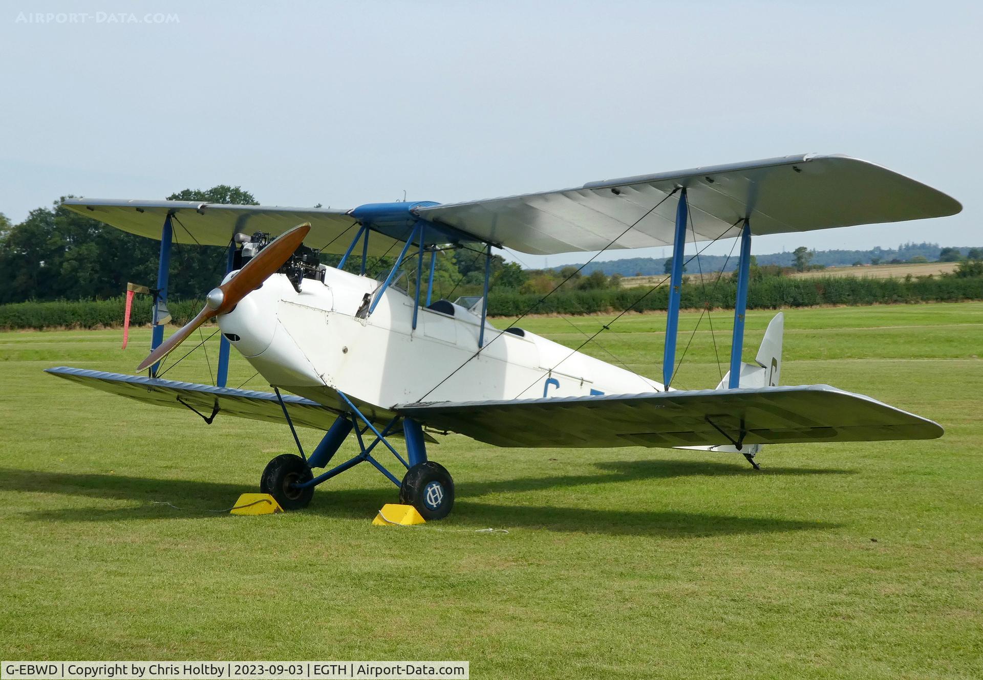 G-EBWD, 1928 De Havilland DH.60X Moth C/N 552, 1928 DH Moth ready to take part in the Old Warden Vintage Airshow 2023