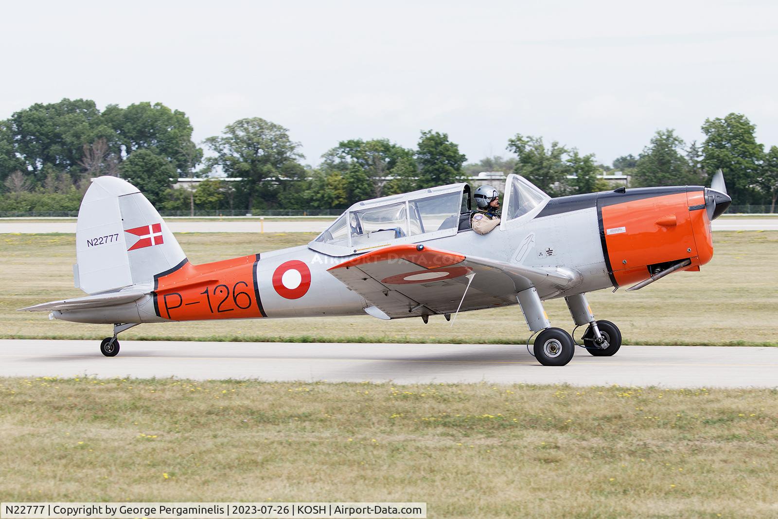 N22777, 1950 De Havilland DHC-1 Chipmunk 22 C/N C1/0105, Oshkosh 2023.