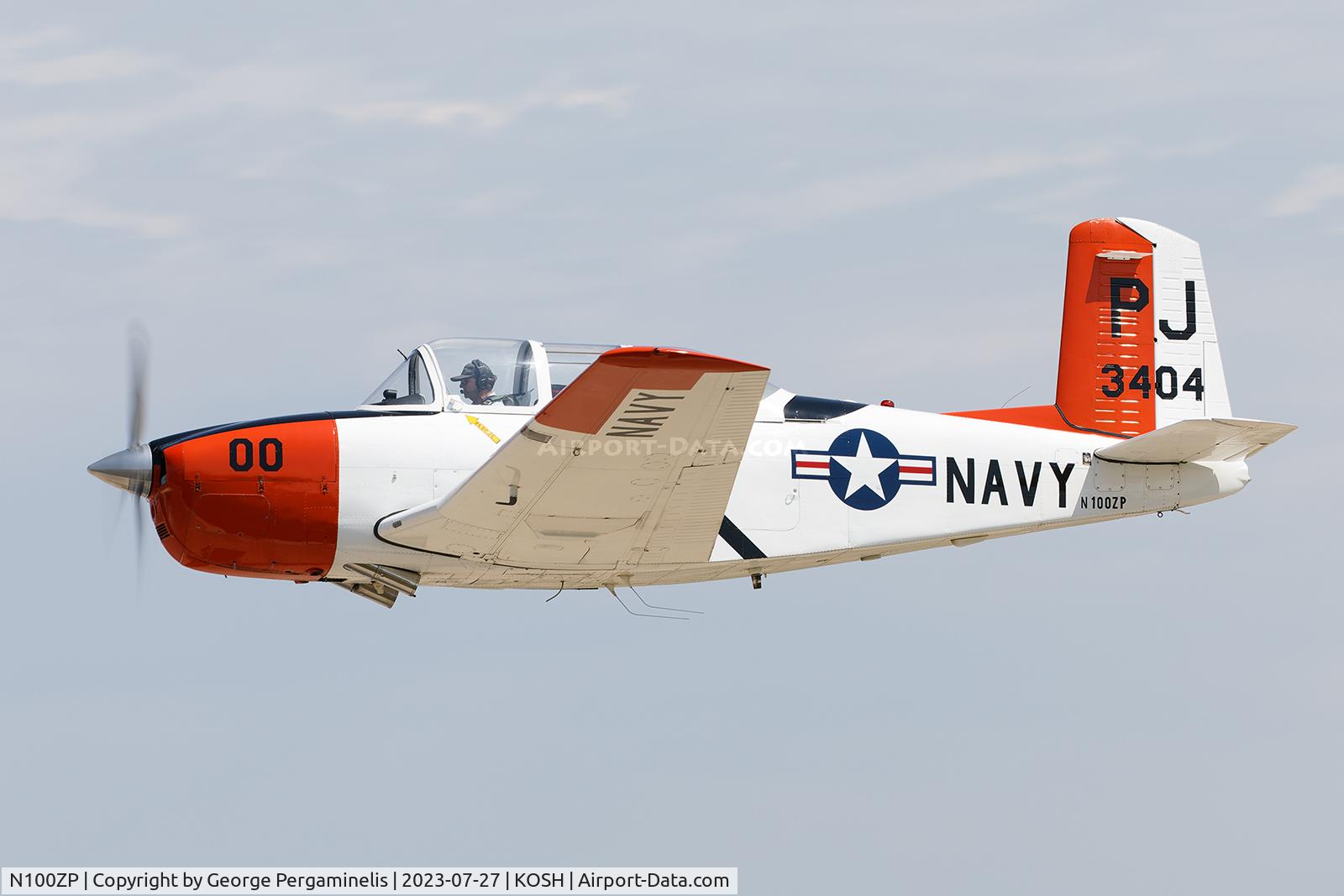 N100ZP, 1955 Beech D-45 (T-34B) Mentor C/N BG-4, Oshkosh 2023.