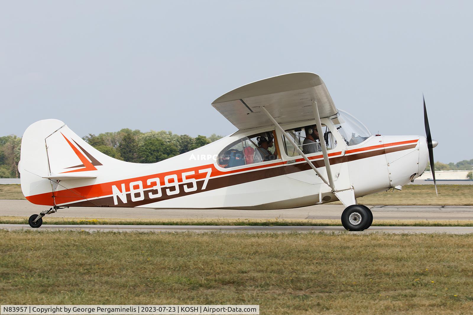 N83957, 1946 Aeronca 7AC Champion C/N 7AC-2643, Oshkosh 2023.