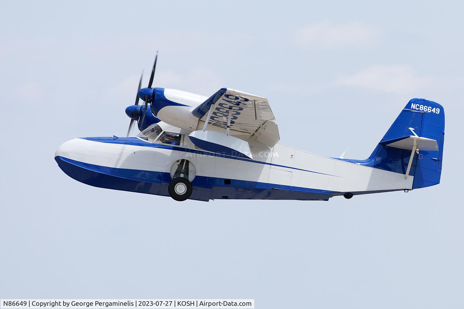 N86649, Grumman G-44A Widgeon C/N 1467, Oshkosh 2023.