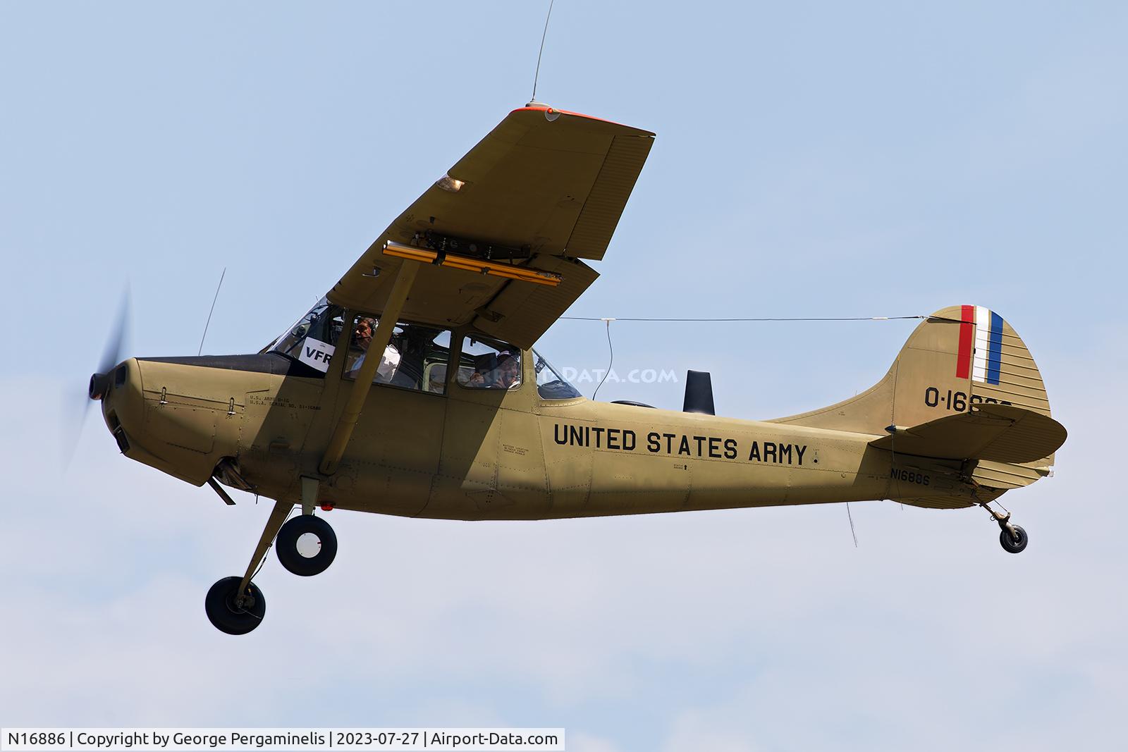 N16886, 1951 Cessna O-1G Bird Dog C/N 22706, Oshkosh 2023.