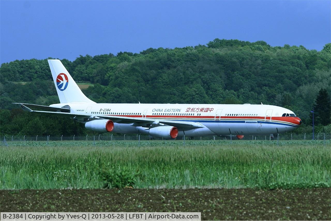 B-2384, 1997 Airbus A340-313 C/N 182, Airbus A340-313, Stored and pending dismantling by Tarmac Aerosave,Tarbes-Lourdes-Pyrénées airport (LFBT-LDE)