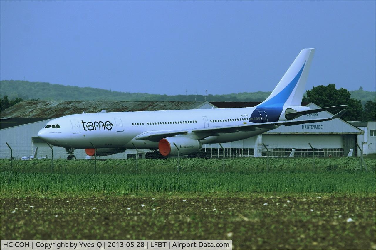 HC-COH, 2000 Airbus A330-243 C/N 348, Airbus A330-243, Stored and pending dismantling by Tarmac Aerosave,Tarbes-Lourdes-Pyrénées airport (LFBT-LDE)