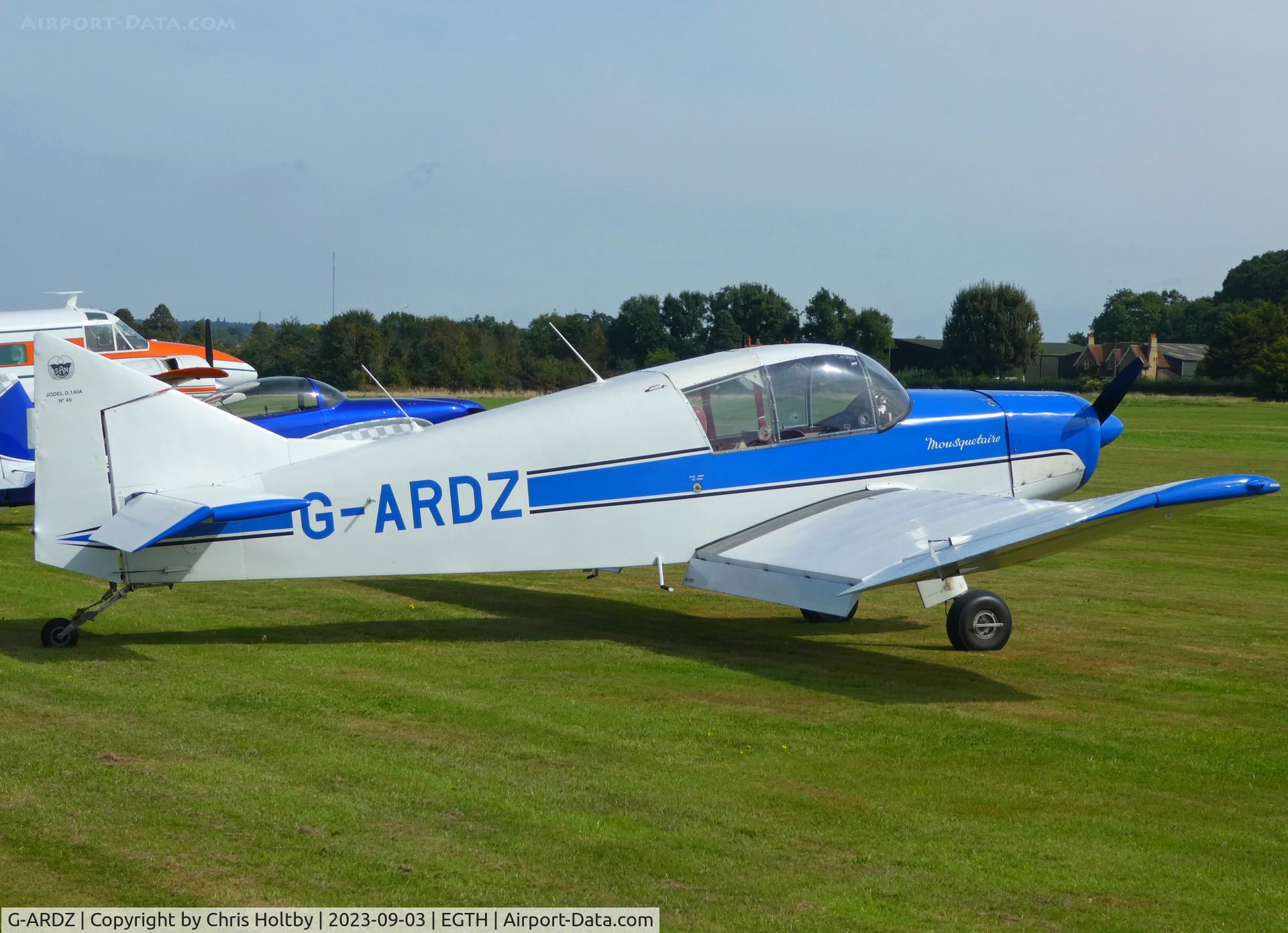 G-ARDZ, 1961 SAN Jodel D-140A Mousequetaire C/N 49, 1961 Jodel Mousequetaire visiting Old Warden for the Vintage Airshow 2023