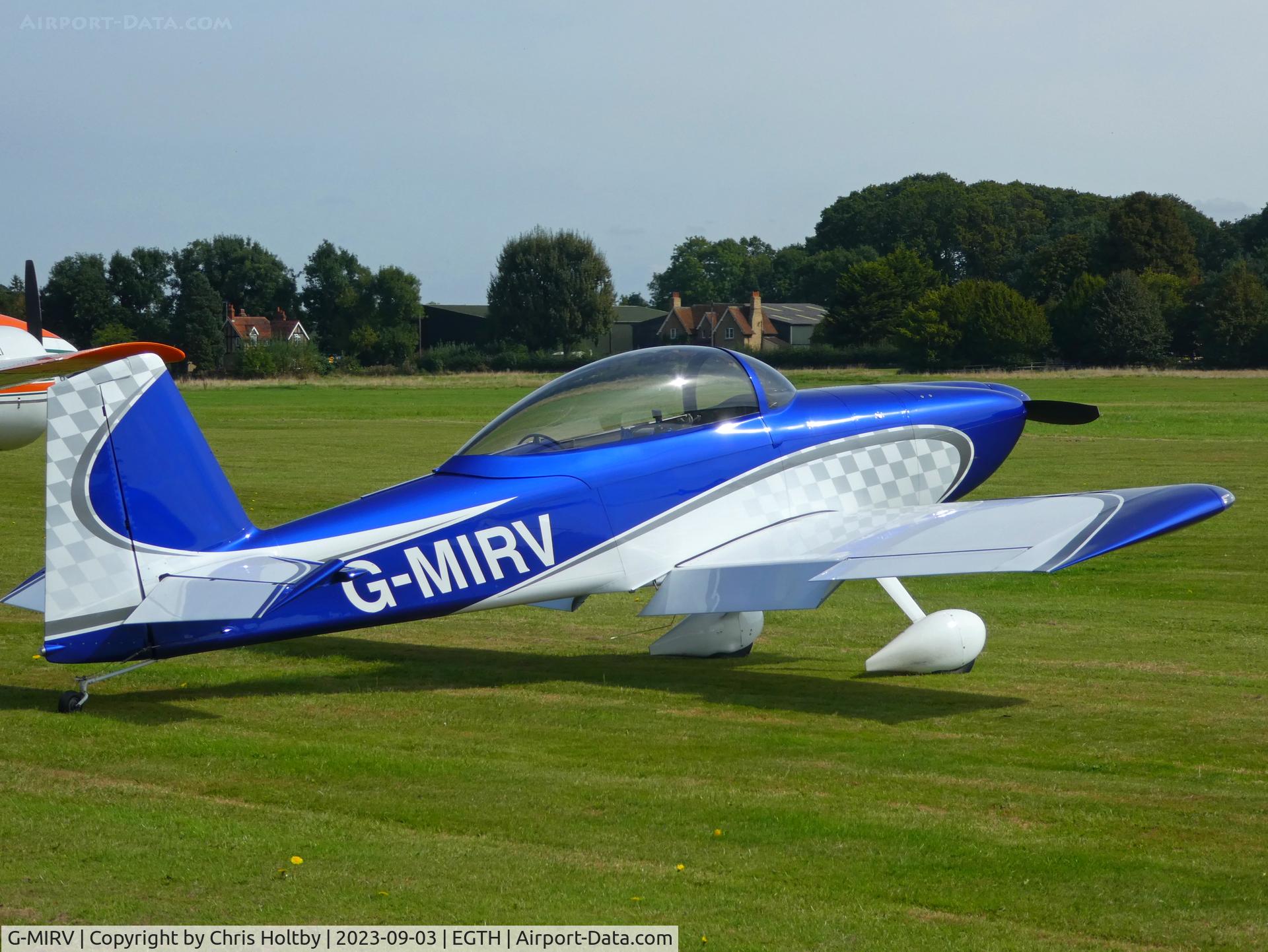 G-MIRV, 2017 Vans RV-8 C/N LAA 303-15153, Vans RV8 parked at the Old Warden Vintage Airshow 2023