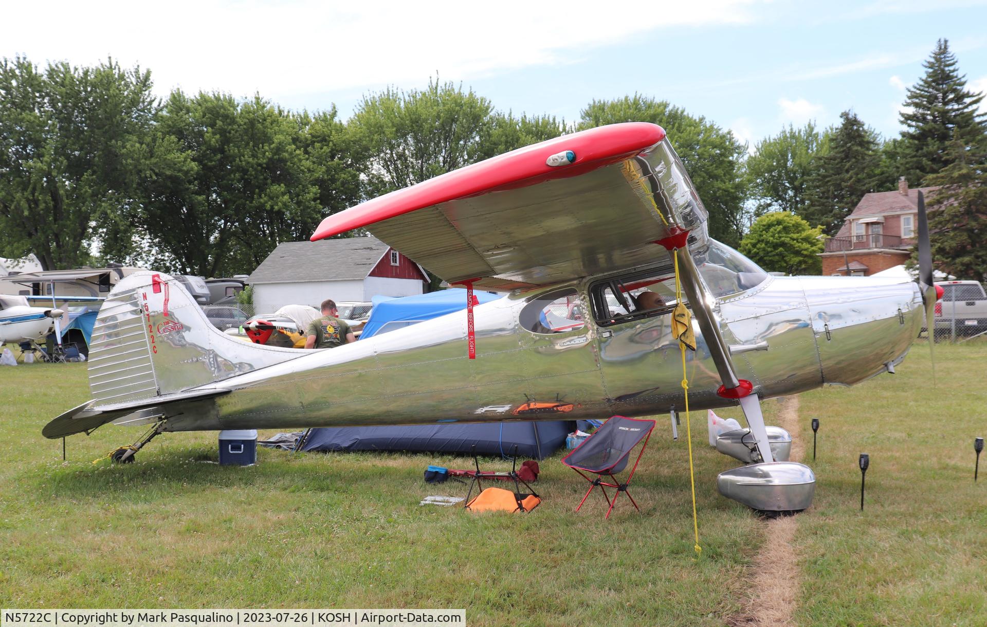 N5722C, 1950 Cessna 170A C/N 19676, Cessna 170A