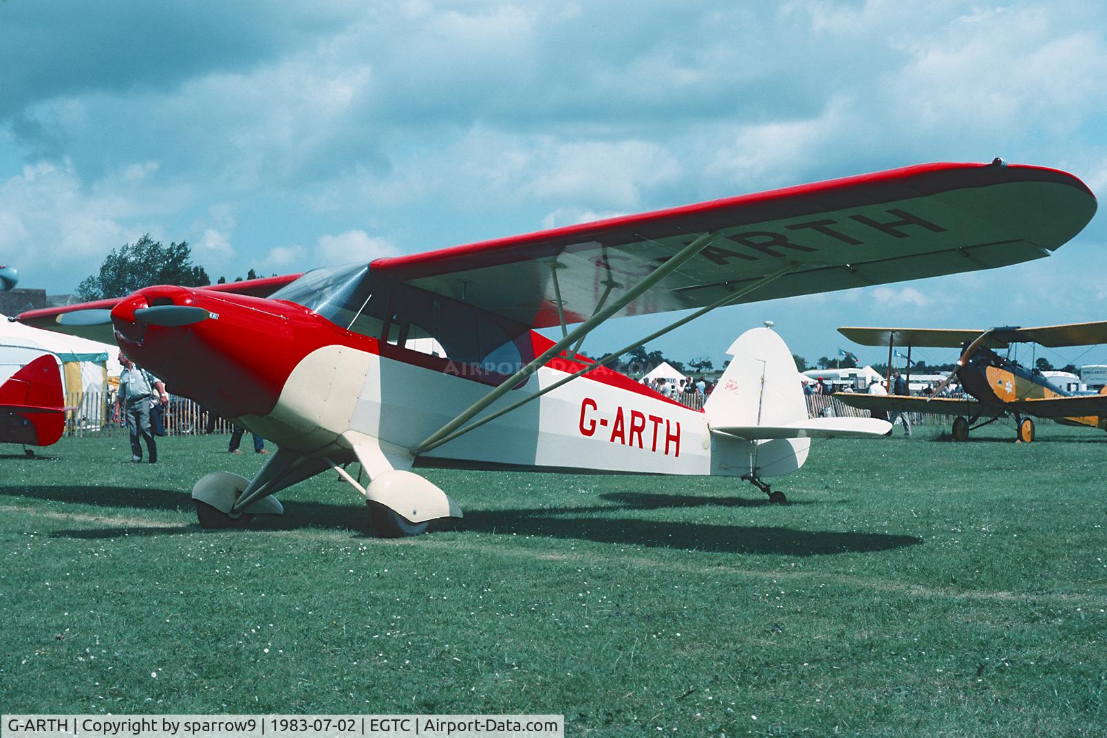 G-ARTH, 1947 Piper PA-12 Super Cruiser C/N 12-3278, Seen at Cranfield