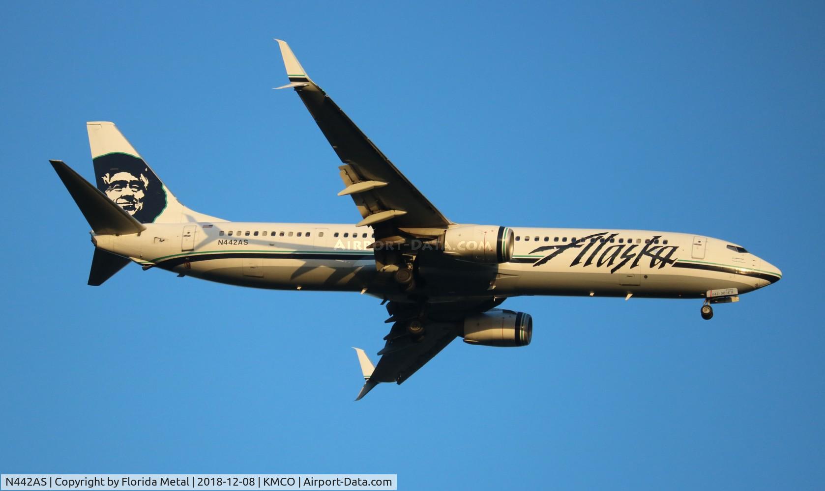 N442AS, 2013 Boeing 737-990/ER C/N 43293, ASA 739 zx PDX-MCO