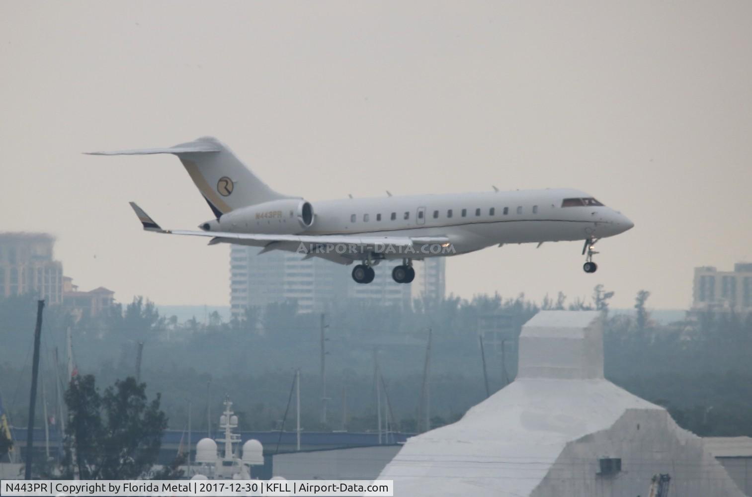N443PR, 2012 Bombardier BD-700-1A11 Global 5000 C/N 9520, Global 5000 zx