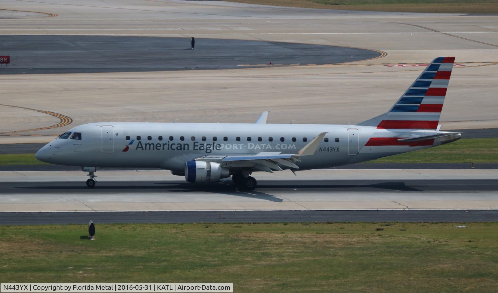 N443YX, 2015 Embraer 175LR (ERJ-170-200LR) C/N 17000447, AE E175 zx ORD-ATL